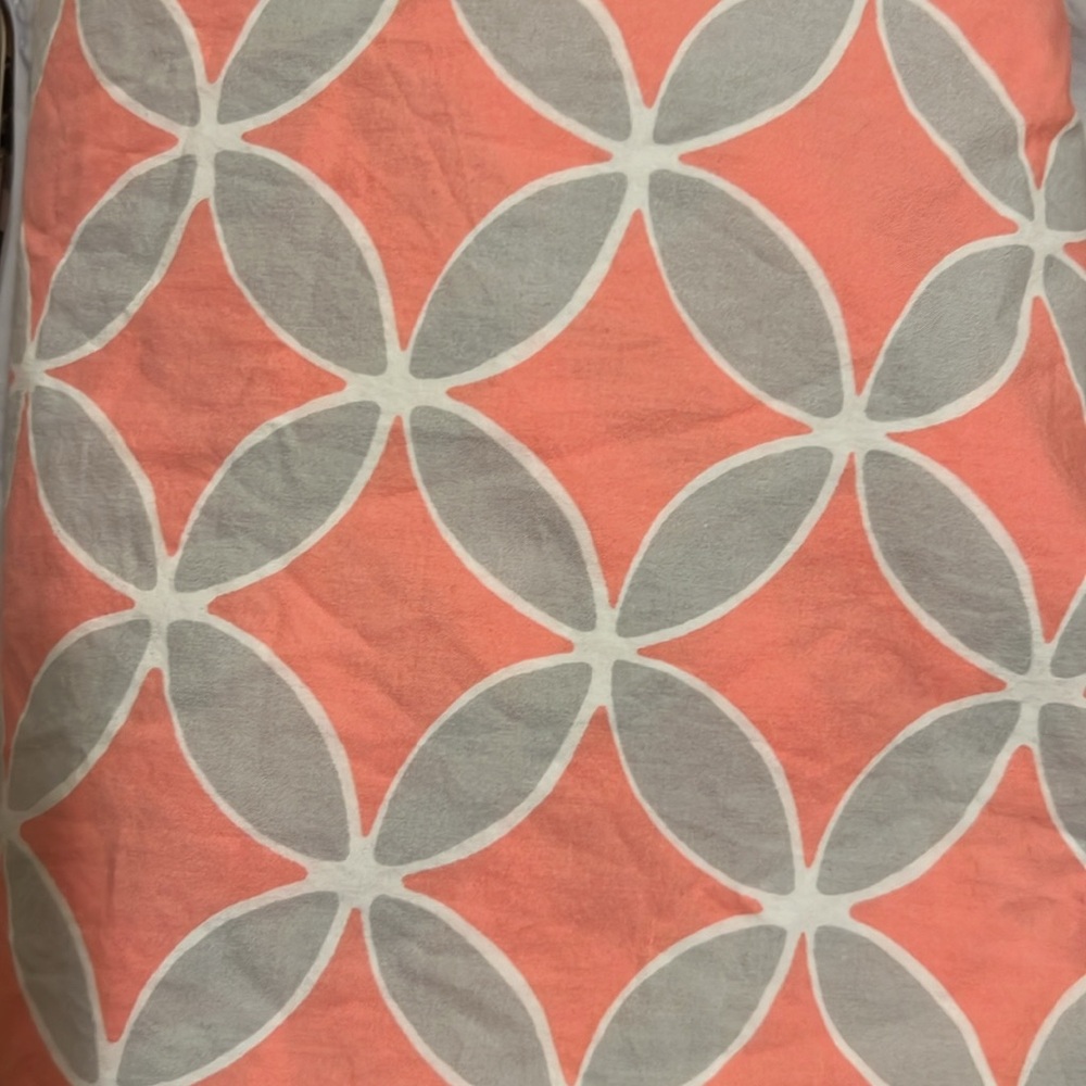 Pottery Barn Crib Fitted Sheet and Comforter Pink Gray - Picture 4 of 10